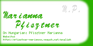 marianna pfisztner business card